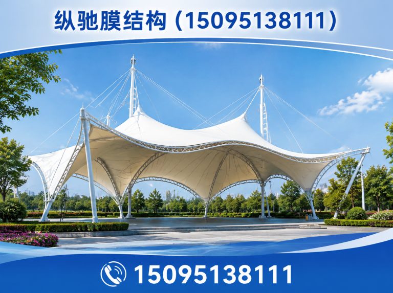 潍坊膜结构车棚展示图